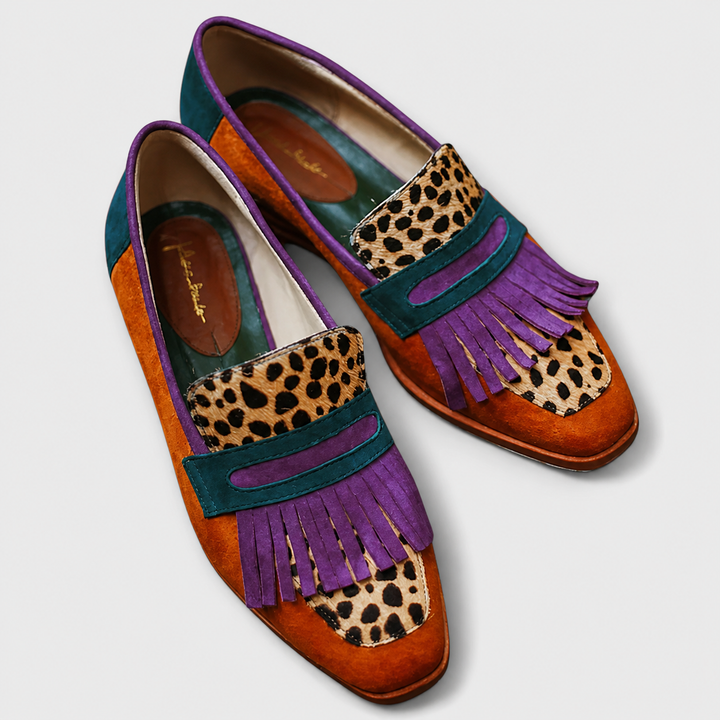 Fallon | Mocassin Marron Léopard