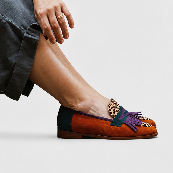 Fallon | Mocassin Marron Léopard