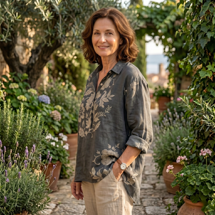 Chiarina – Blusa floreale leggera e raffinata