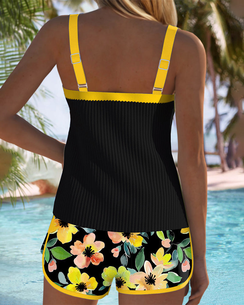 Laluna | Ensemble Tankini Élégant en Deux Pièces