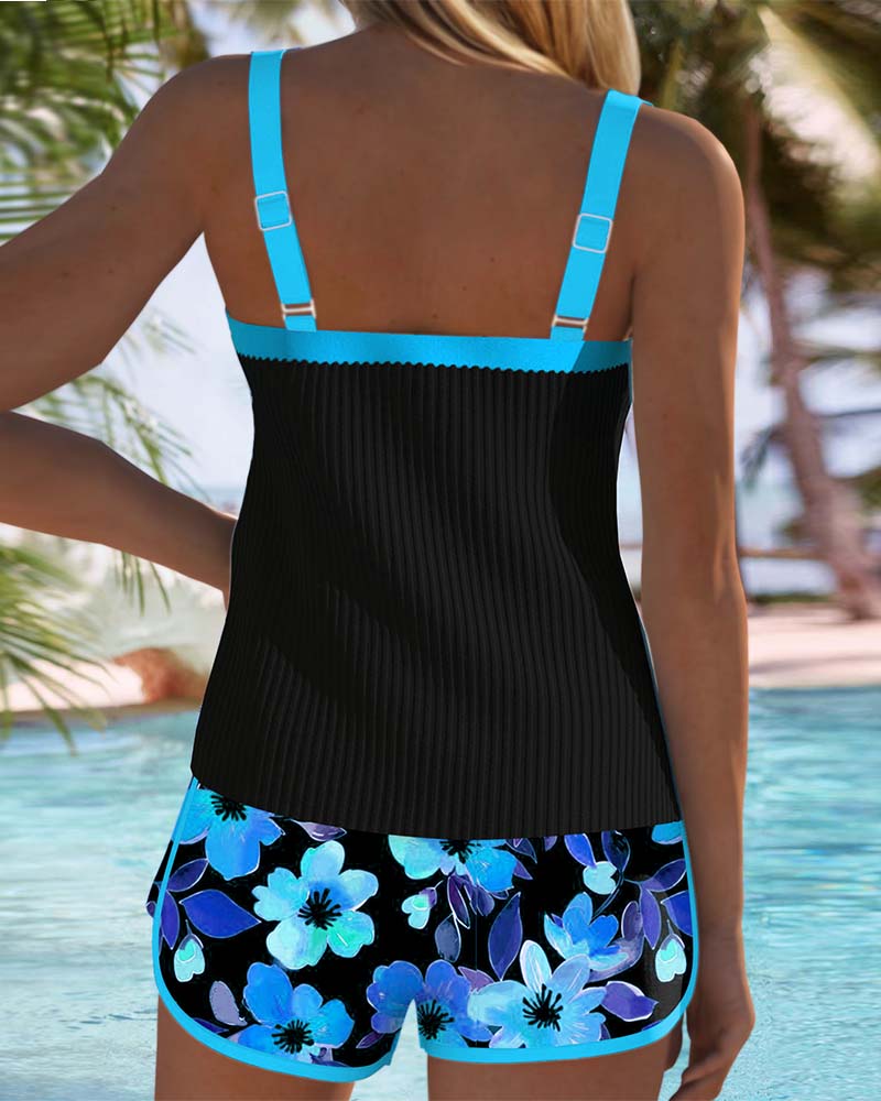 Laluna | Ensemble Tankini Élégant en Deux Pièces