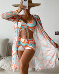 Laluna | Ensemble de Bikini 3 Pièces avec Imprimé