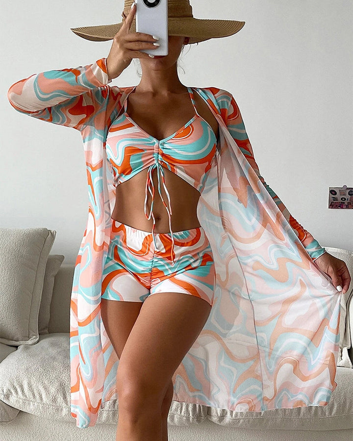 Laluna | Ensemble de Bikini 3 Pièces avec Imprimé