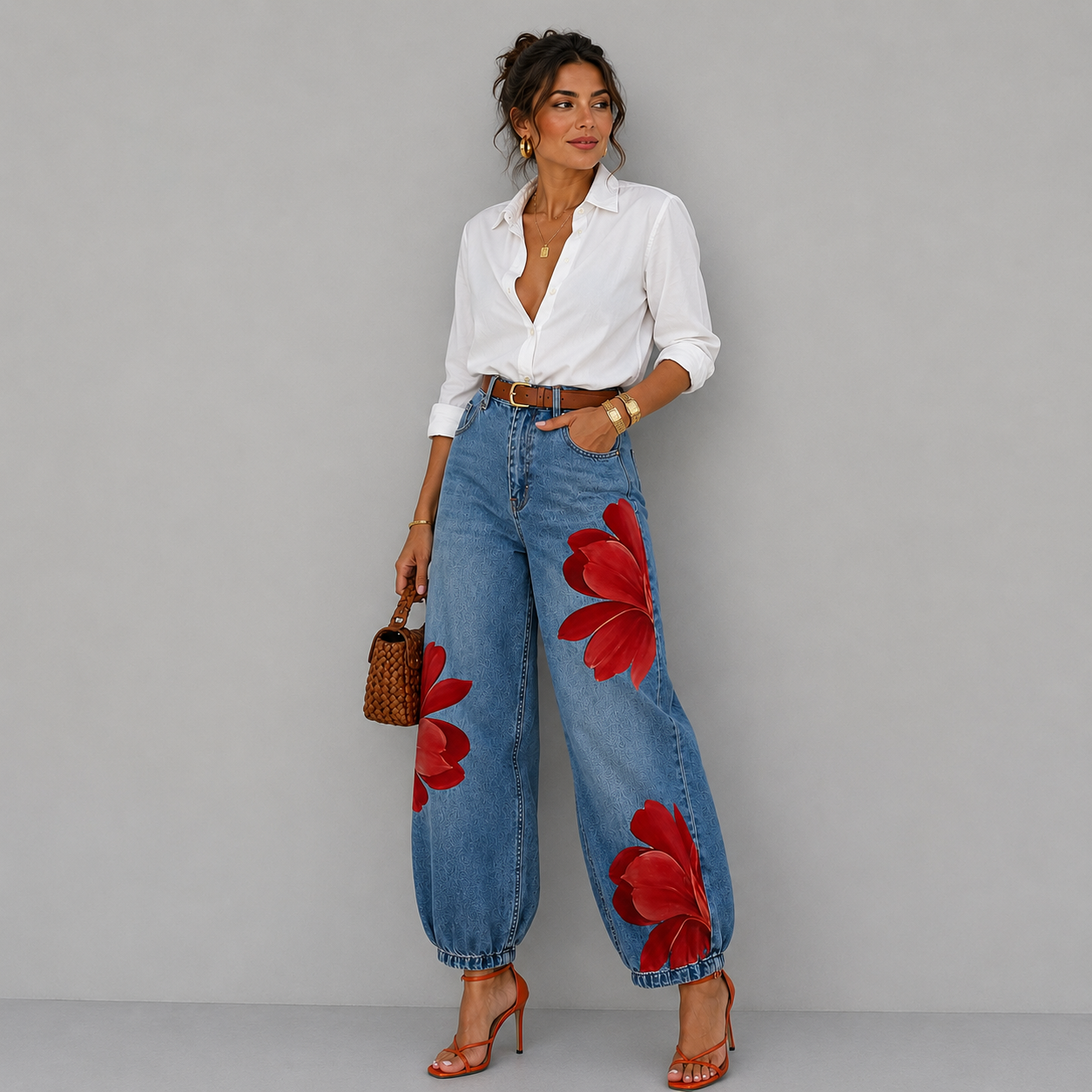 Daniela | Jeans Floreale