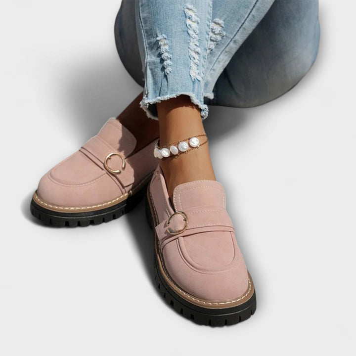 Lora | Mocassins Casual à Bout Ronde