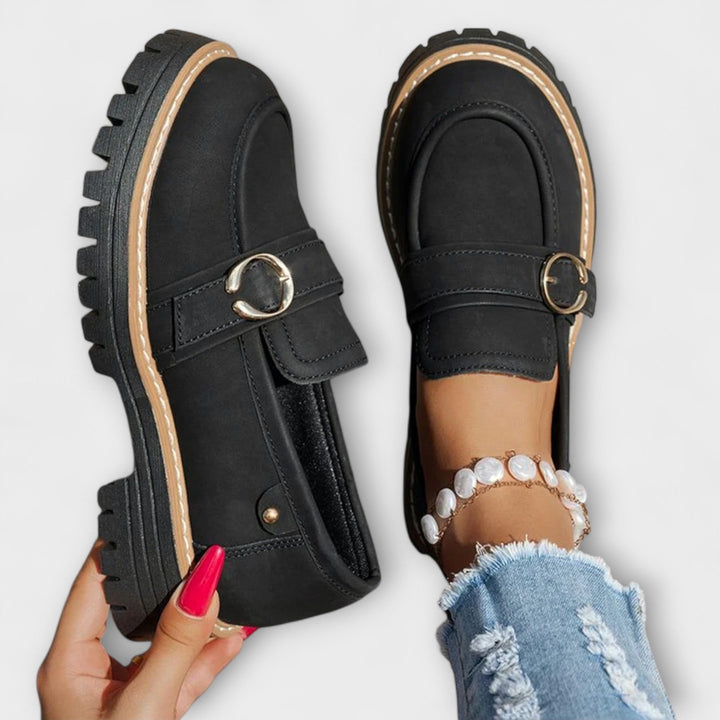 Lora | Mocassins Casual à Bout Ronde