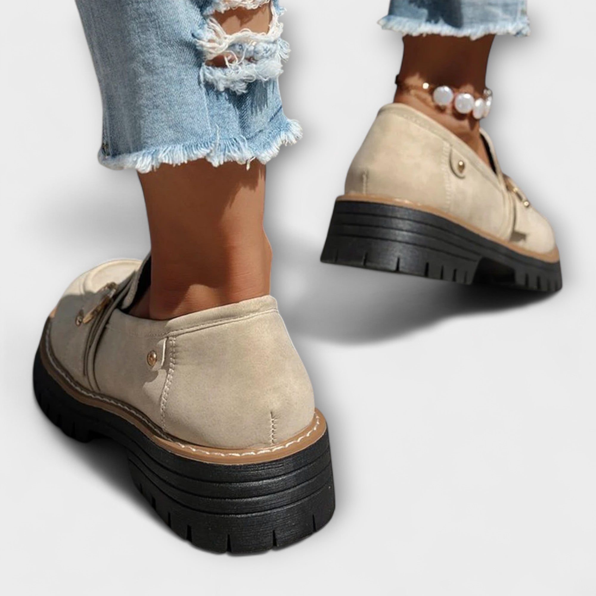 Lora | Mocassins Casual à Bout Ronde