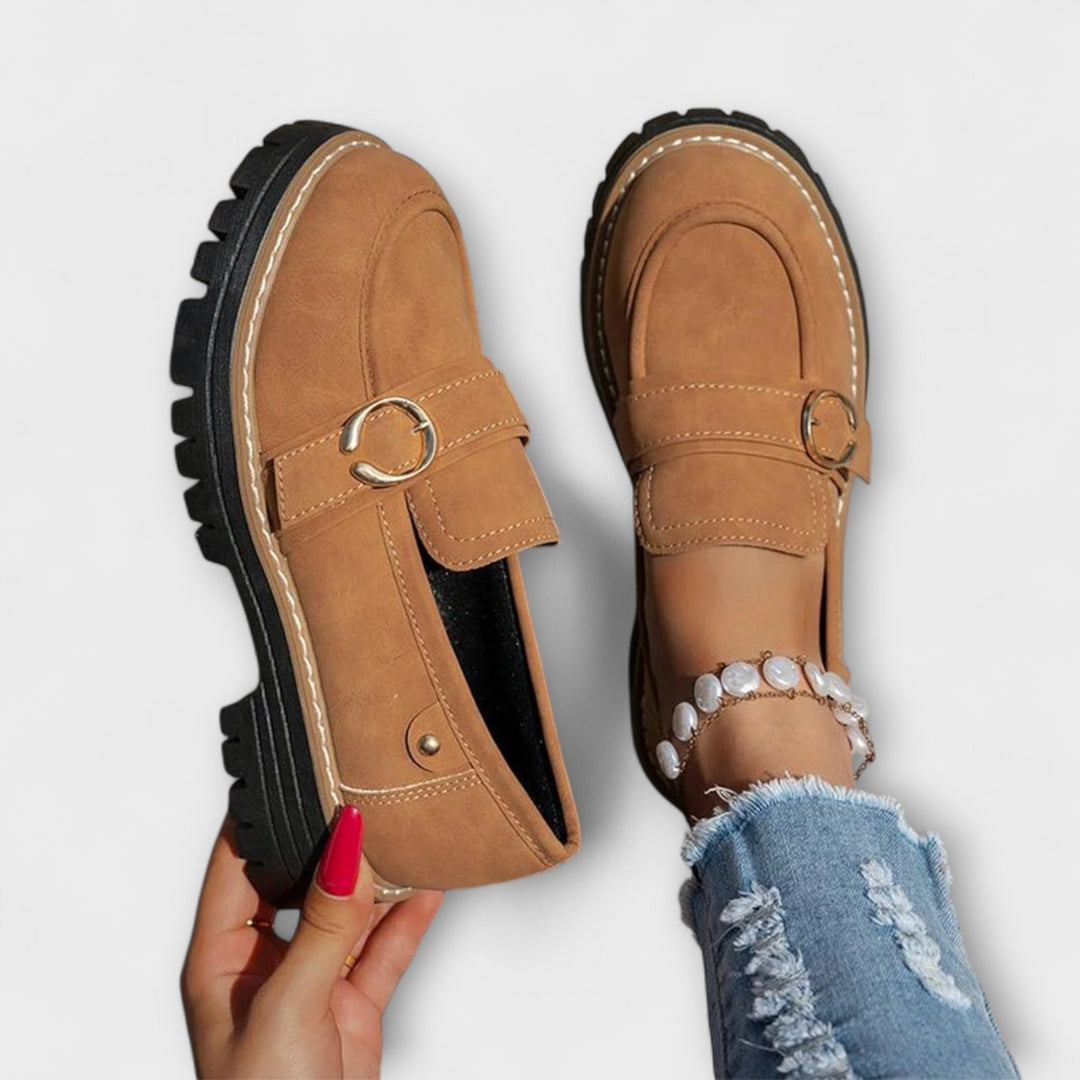 Lora | Mocassins Casual à Bout Ronde
