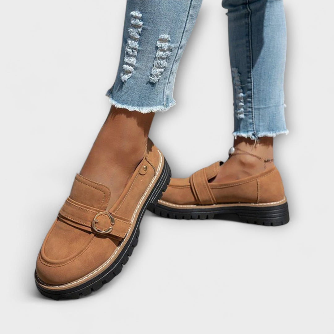Lora | Mocassins Casual à Bout Ronde
